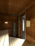 Sauna lamps SV LAMP AND LATTICE SET, ASPEN