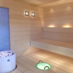 Sauna thermo and hygrometers SOLO PREMIUM PRODUCTS Fiber optic lighting for sauna SAUNA LIGHT CARIITTI THERMOMETER SQ CARIITTI THERMOMETER SQ