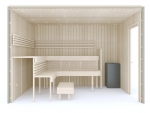Build by yourself DIY Sauna Kits Sauna Cabin moduls COMPLETE BUILDING KIT - SAUNA PREMIUM, ASPEN