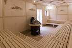 Additional sauna equipments EOS ZEUS S/L SAFETY RAILING 270°, WALNUT, 947092 EOS ZEUS S/L SAFETY RAILING 270°