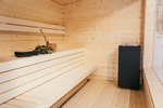 HUUM Sauna heaters ELECTRIC SAUNA HEATERS CORE BLACK 6kW, WITHOUT CONTROL UNIT HUUM CORE BLACK