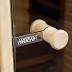 Miscellaneous HARVIA HANDLE FOR GLASS DOOR WITH MAGNET LOCK, BIRCH, 1 HOLE, SPSAZ046 HARVIA HANDLE FOR GLASS DOOR WITH MAGNET LOCK, BIRCH