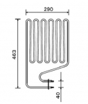 Sauna spare parts Heating elements for sauna heaters Harvia el. sauna heater spare parts HARVIA HEATING ELEMENTS ZSP-255 3000W/230V HARVIA HEATING ELEMENTS