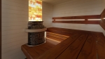 Modular elements for sauna bench BACKREST, HEAT TREATED PINE RADIATA, 42x290x2100mm BACKREST, HEAT TREATED PINE RADIATA, 42x290x1800-2400mm