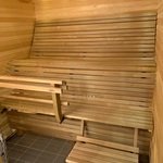 Modular sauna bench MODULAR SAUNA BENCH, ERGONOMIC, THERMO-ASPEN 2400mm MODULAR SAUNA BENCH, ERGONOMIC, THERMO-ASPEN
