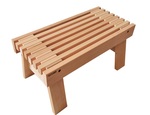 Modular elements for sauna bench Sauna stool SAUNA STOOL 700x380x340 ALDER STOOL 700x380x340 ALDER
