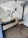 Modular elements for sauna bench SAUFLEX Mobile Saunas Sauna stool Modular sauna bench SAUFLEX DISASSEMBLABLE BENCH 650x450x660mm, PINE