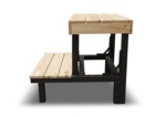 Modular elements for sauna bench SAUFLEX Mobile Saunas Sauna stool Modular sauna bench SAUFLEX DISASSEMBLABLE BENCH 650x450x660mm, PINE