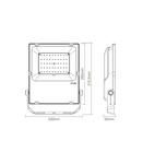 Sauna LED light MI-LIGHT 50W RGB+CCT LED FLOODLIGHT IP65, FUTT02