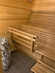 Modular sauna bench MODULAR SAUNA BENCH, ERGONOMIC, THERMO-ASPEN 1800mm MODULAR SAUNA BENCH, ERGONOMIC, THERMO-ASPEN