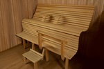 Modular sauna bench MODULAR SAUNA BENCH, ERGONOMIC, THERMO-ASPEN 1800mm MODULAR SAUNA BENCH, ERGONOMIC, THERMO-ASPEN