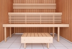 Modular sauna bench MODULAR SAUNA BENCH, STANDART, ALDER