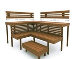 Modular sauna bench MODULAR SAUNA BENCH, OPTIMAL, THERMO-ASPEN, 2100x2700 MODULAR SAUNA BENCH, OPTIMAL, THERMO-ASPEN
