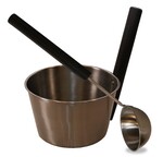 Sauna bucket and ladle sets SAUNIA SET 4,0L, STAINLESS STEEL, 10354-10392 SAUNIA SET 4,0L, STAINLESS STEEL