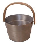 Sauna bucket and ladle sets SAUNIA PYÖRRE SET 6,0L, ALUMINIUM, 687-686 SAUNIA PYÖRRE SET 6,0L, ALUMINIUM