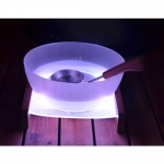 Sauna buckets, pails, basins SAUNA BOWL SAUNIA AURORA WITH LED LIGHTING, 7,0 L