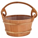 Sauna buckets, pails, basins BLACK FRIDAY SAWO WOODEN BUCKET 341-D 4L SAWO WOODEN BUCKET 4,0 L