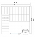 SENTIOTEC Sauna Cabins SAUNA CABIN BASIC LARGE SENTIOTEC BASIC