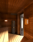 Sauna lamps SV LAMP AND LATTICE SET, ALDER