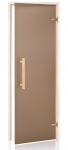 Doors for sauna AD NATURAL SAUNA DOOR, ASPEN, TRANSPARENT MATTE, 70x190cm AD NATURAL SAUNA DOORS MATTE